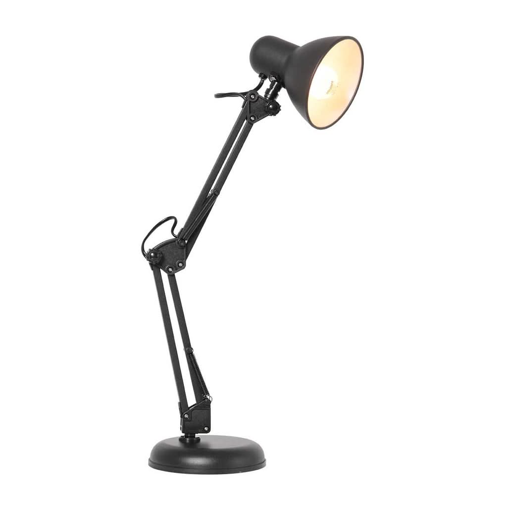 Adjustable Black Metal Table Lamp