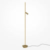 Thin gold floor lamp