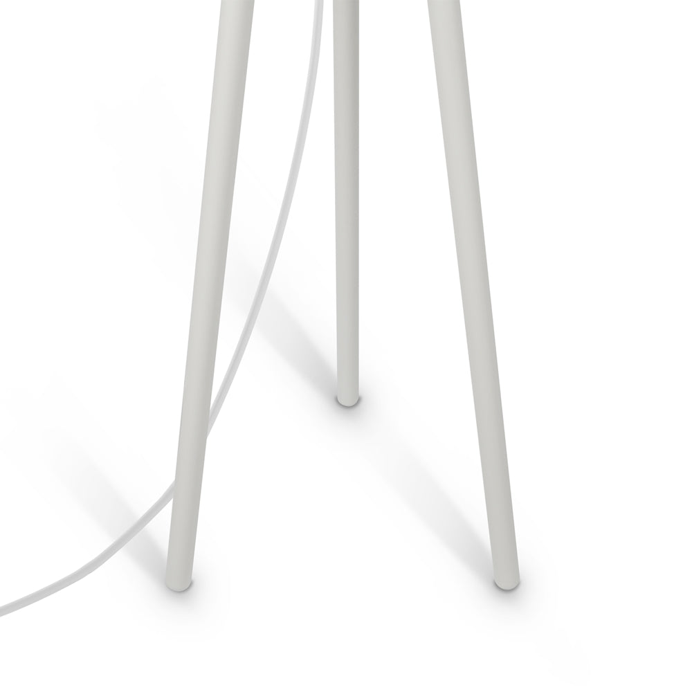 Calvin white floor lamp