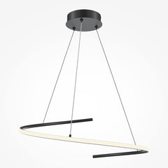 Curve Black Pendant Light