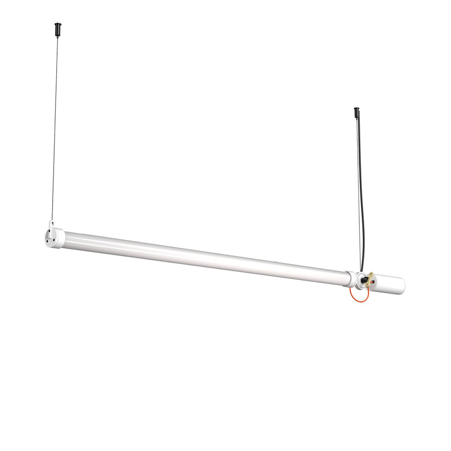 Suspension LED Mr. Tubes horizontale, alimentation intégrée Blanc pur 2700 K