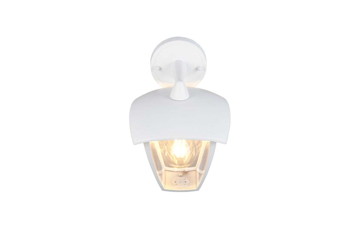 Applique extérieure Venta blanche mat, H 24 cm (263260131)