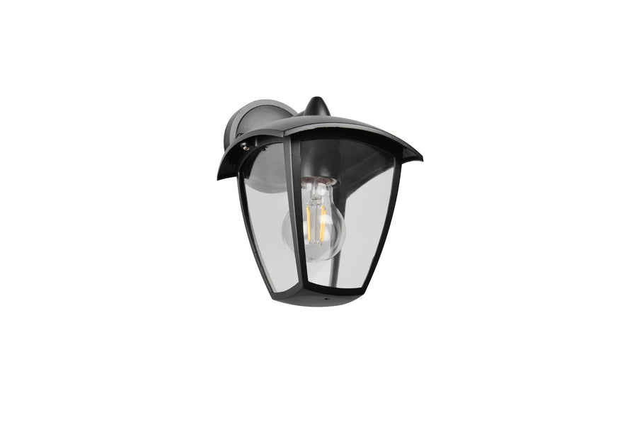 Applique extérieure Venta noire mat, H 24 cm (263260132)