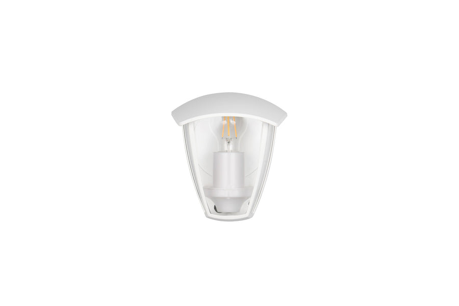 Applique extérieure Venta blanche mat, H 20 cm
