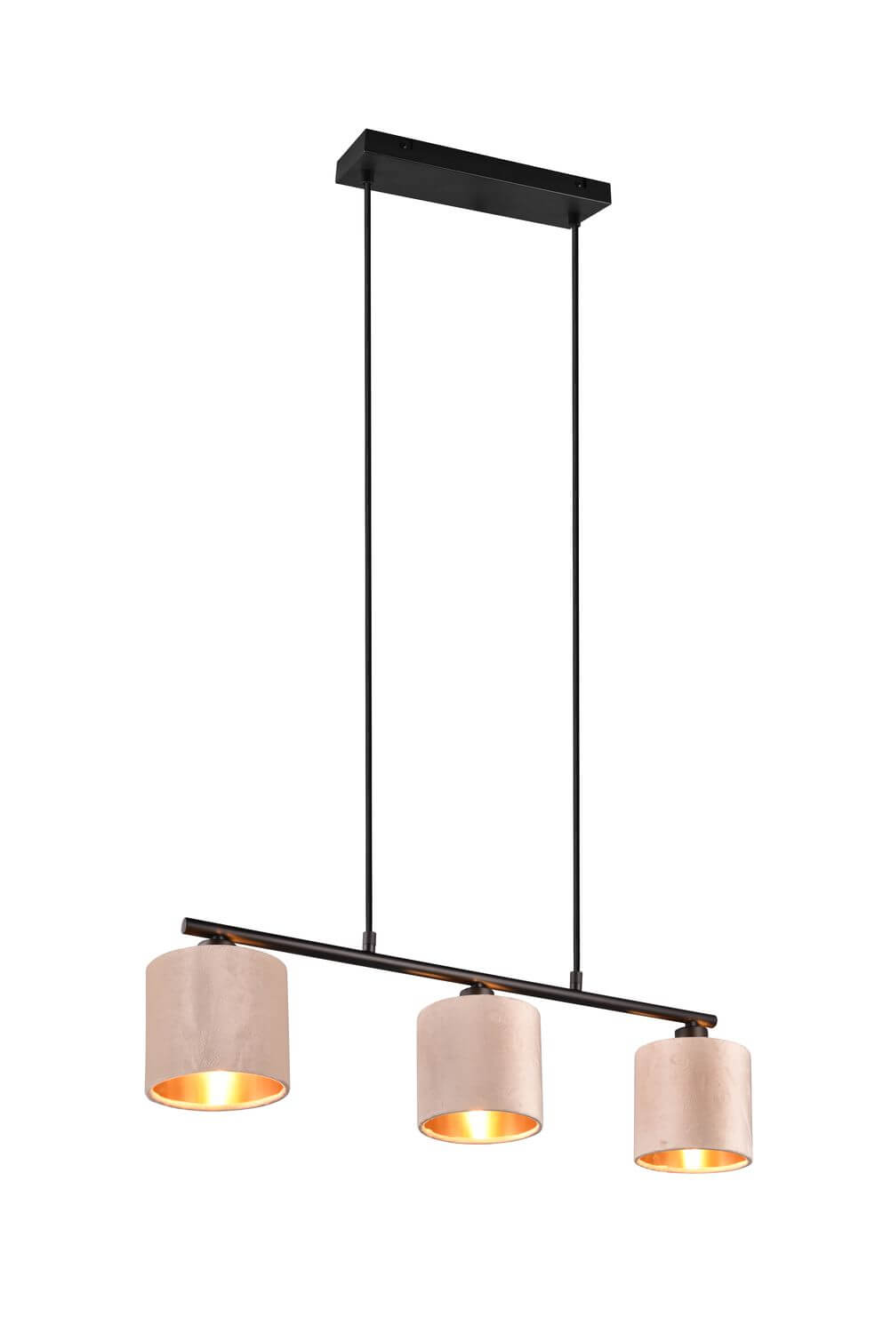 Présentation sur fond blanc, suspension complète avec cordons réglables et barre horizontale.