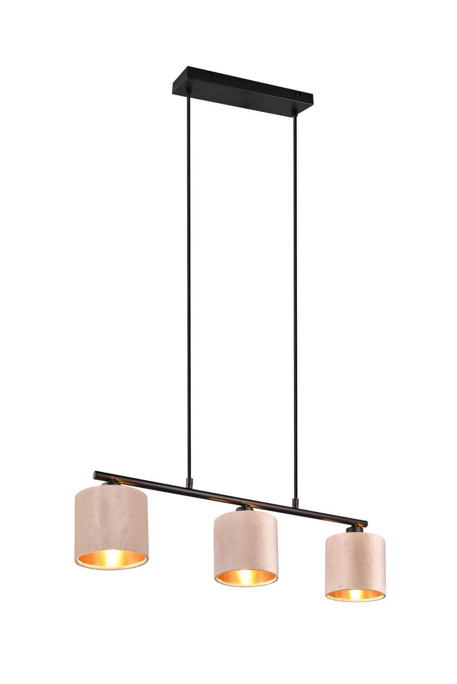 Présentation sur fond blanc, suspension complète avec cordons réglables et barre horizontale.