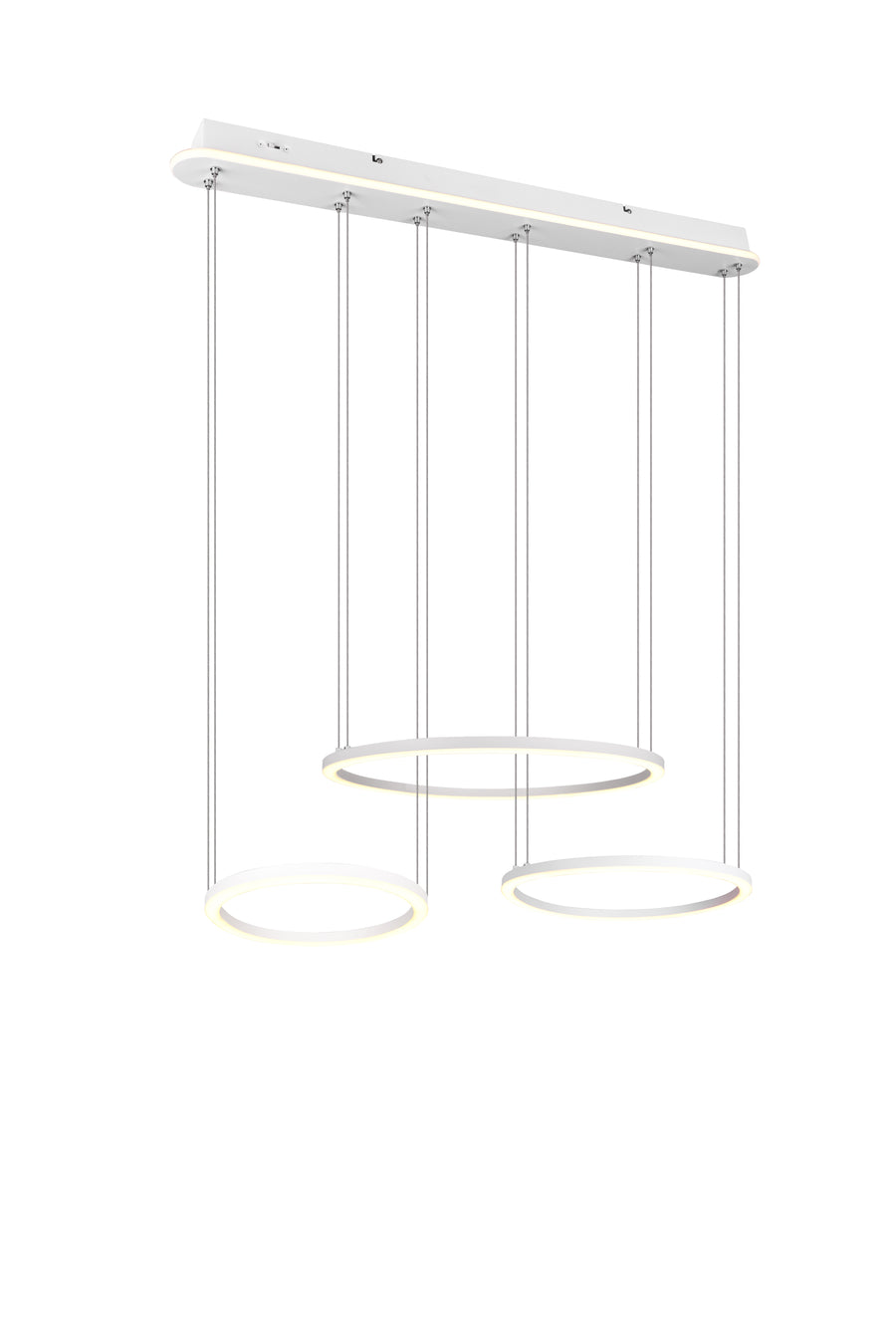 Suspension Morrison blanche mat