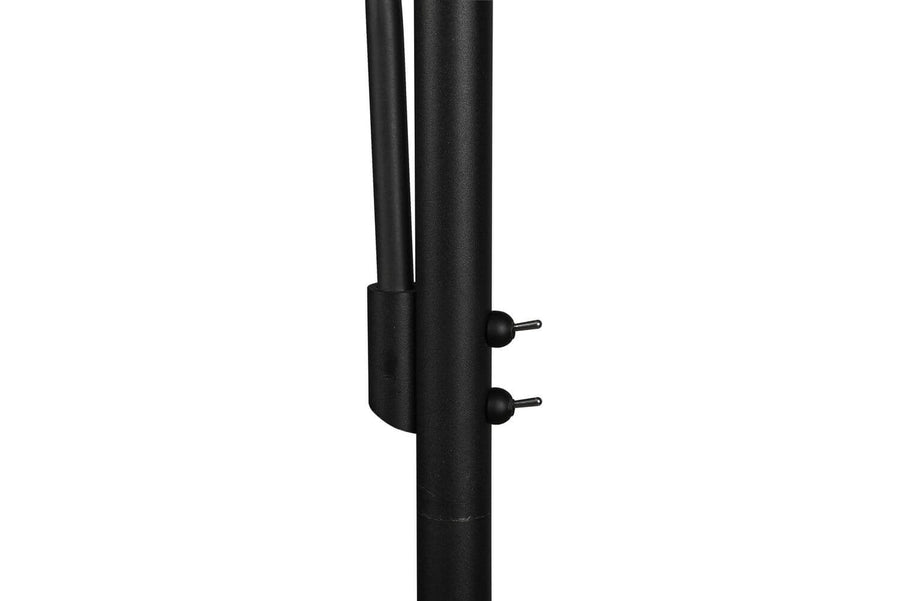 Lampadaire Burton 2 lumières noir mat