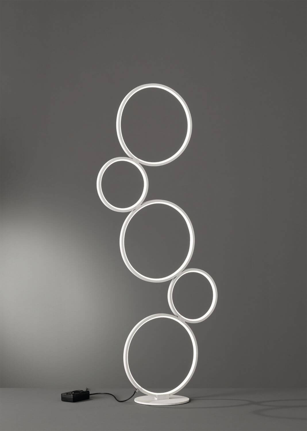 Lampadaire Rondo blanc mat