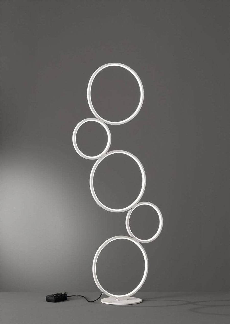 Lampadaire Rondo blanc mat
