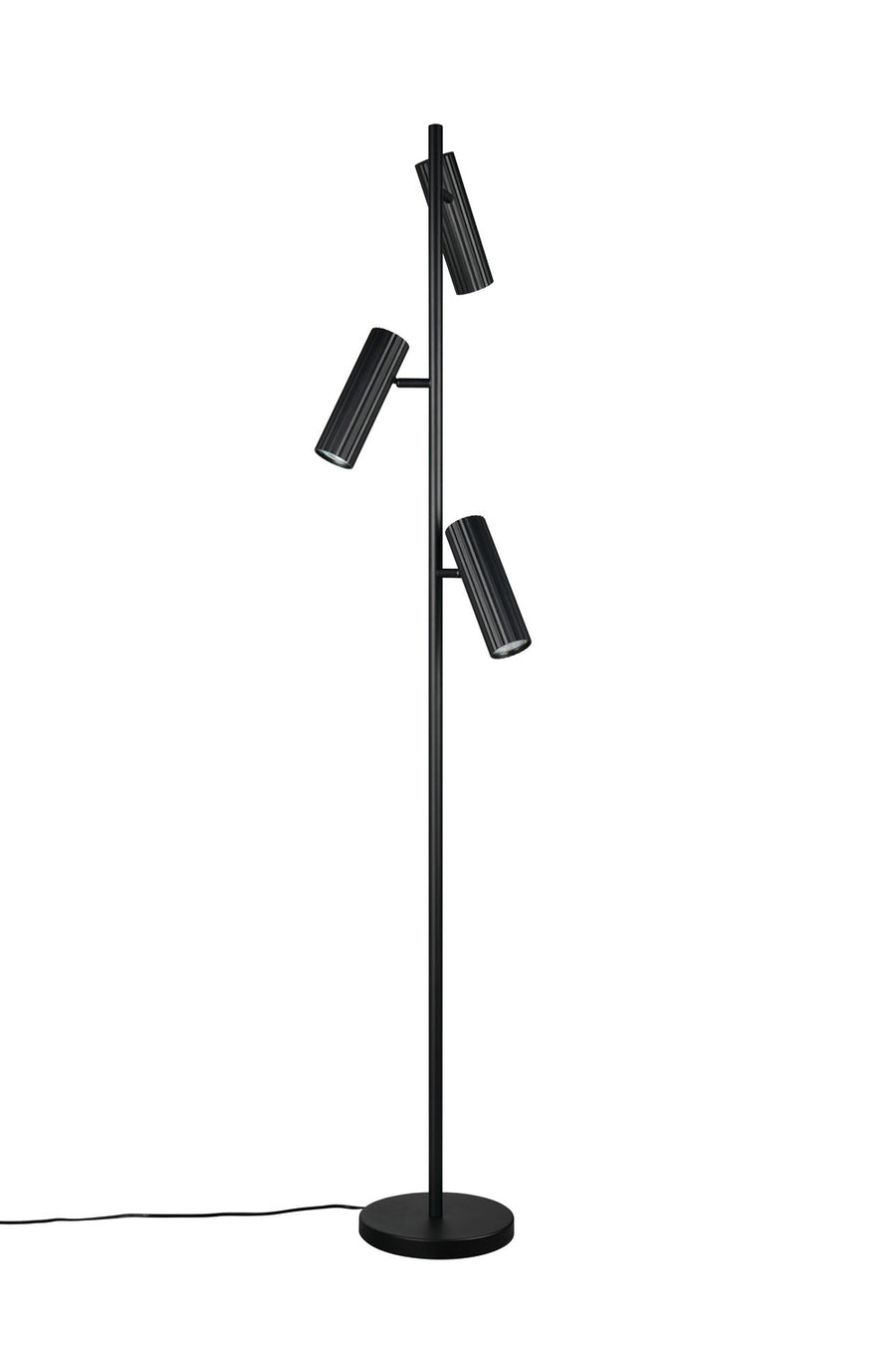 Lampadaire Soka 3 lumières noir mat