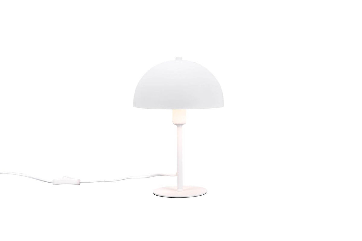 Lampe à poser Nola blanche mat, H 30,5 cm
