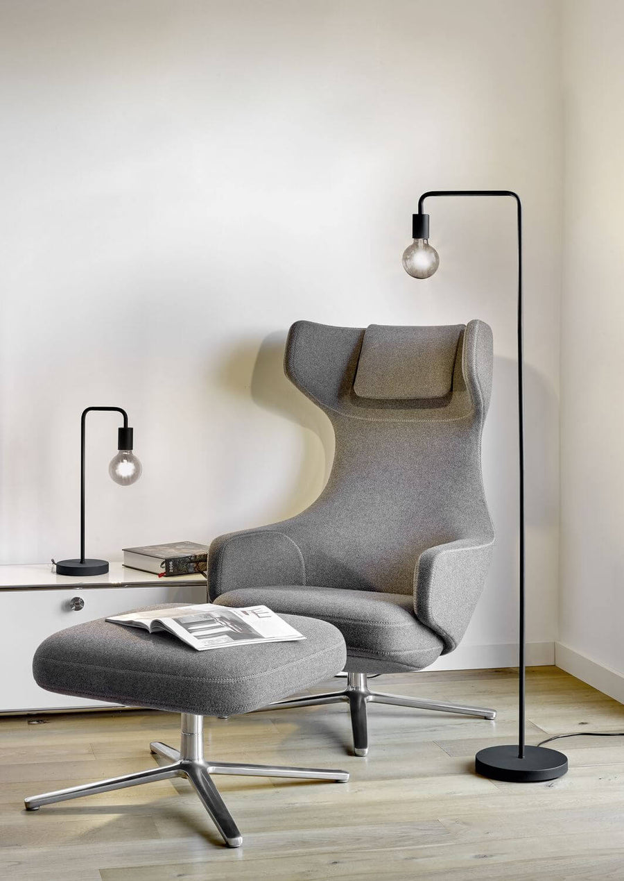 Lampe à poser Diallo noire mat