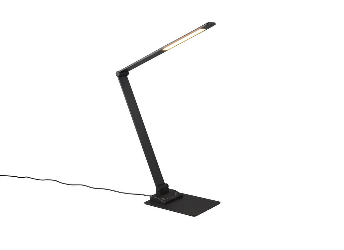 Lampe à poser Travis noire mat