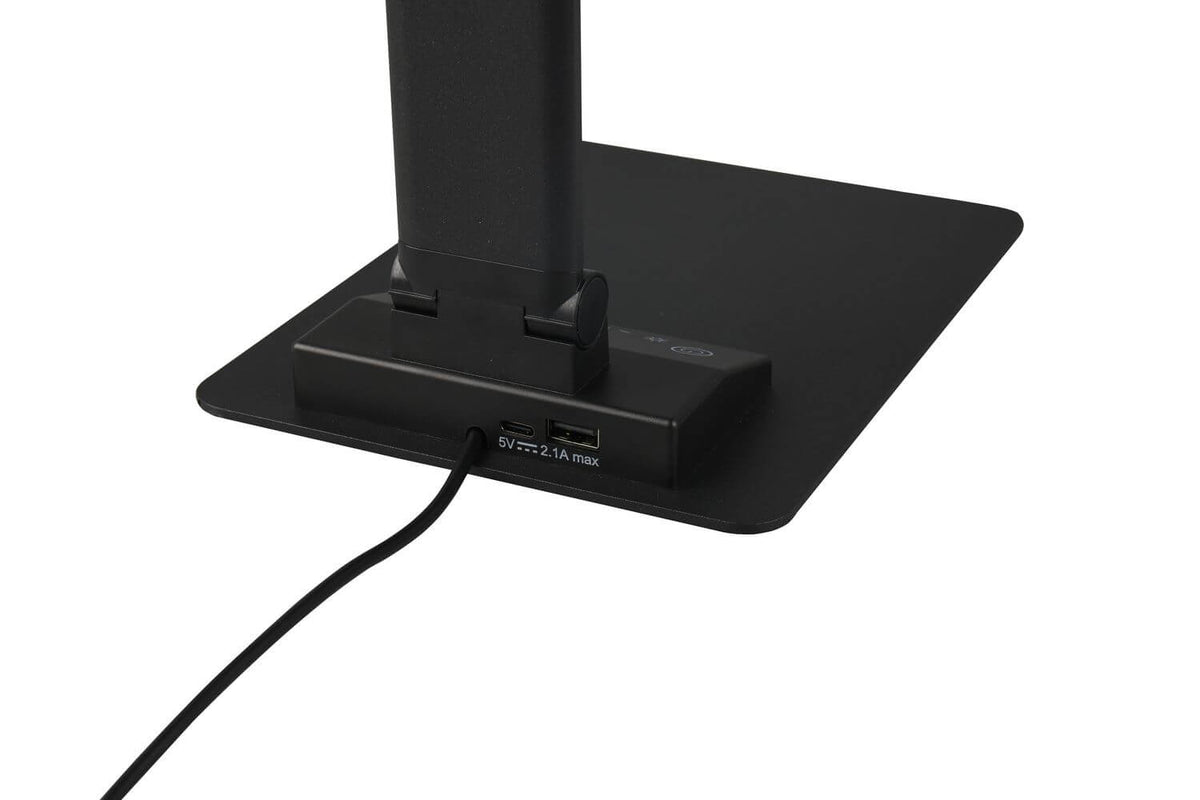Lampe à poser Travis noire mat