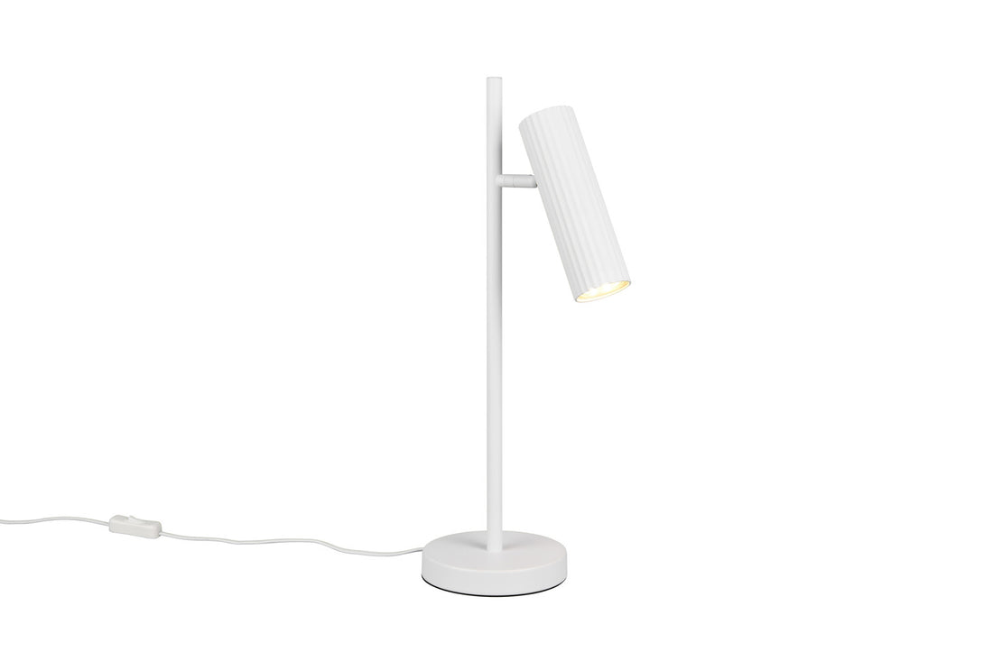 Lampe à poser Soka blanche mat