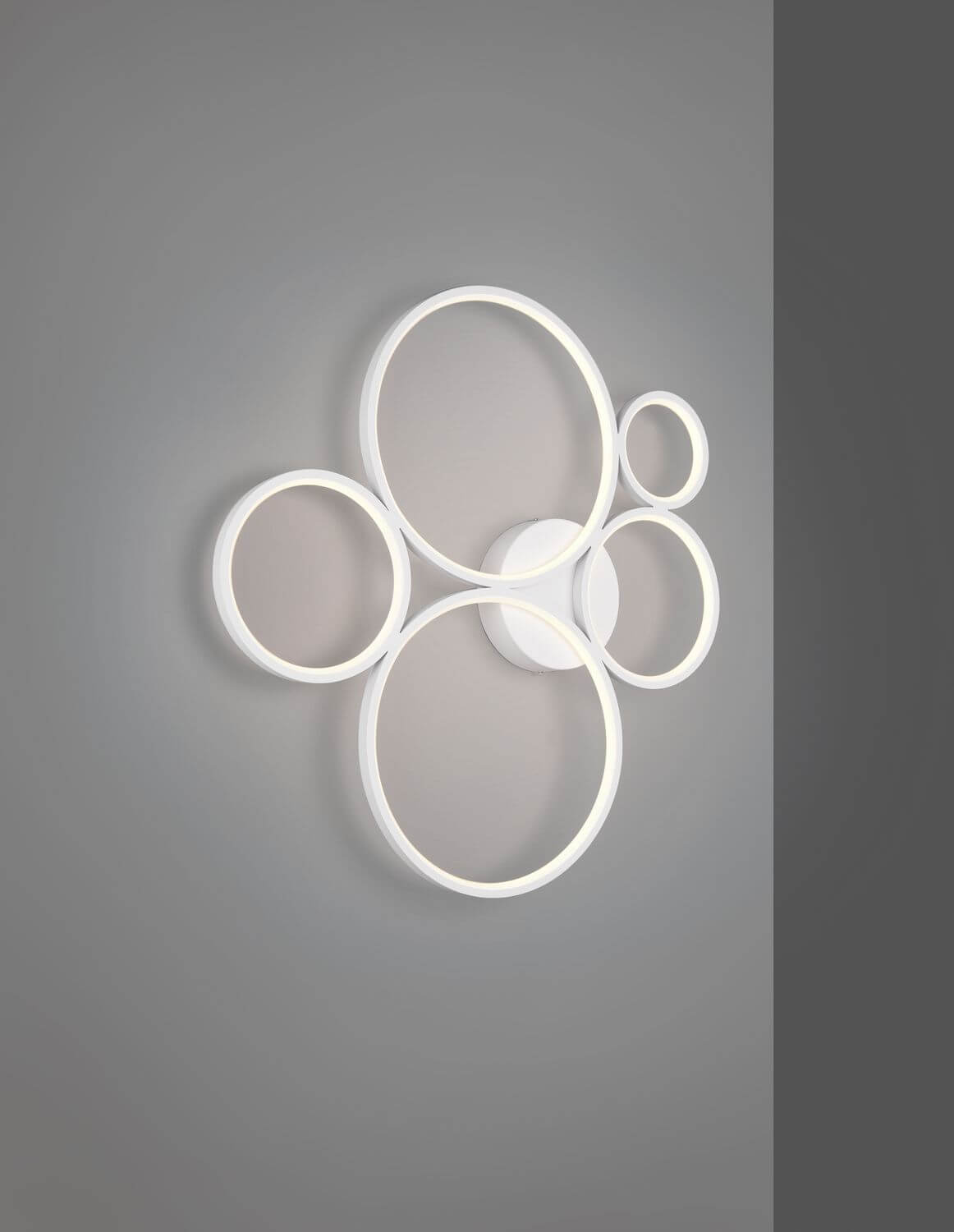 Plafonnier Rondo blanc mat, L 59 cm