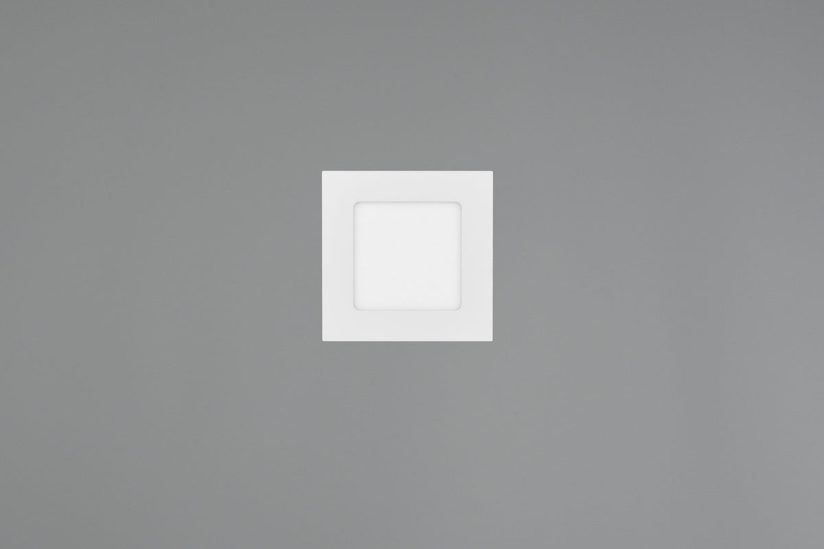 Spot encastrable Kibo blanc mat, L 12 cm