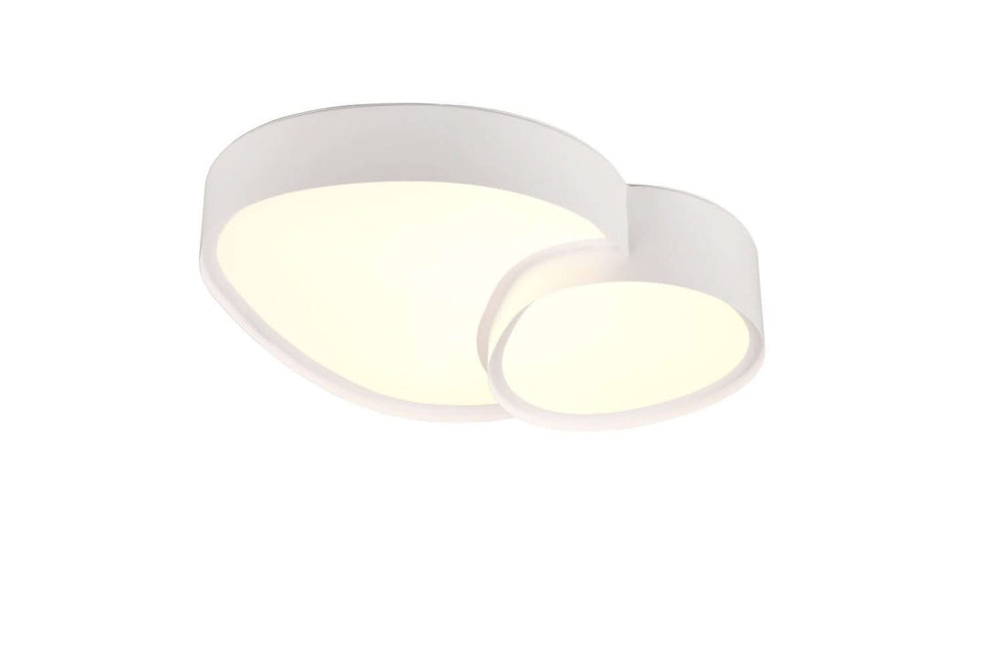 Plafonnier Rise blanc mat, L 43,5 cm