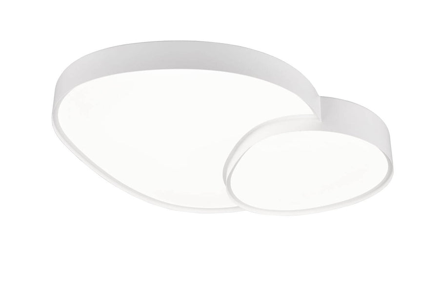 Plafonnier Rise blanc mat, L 77 cm