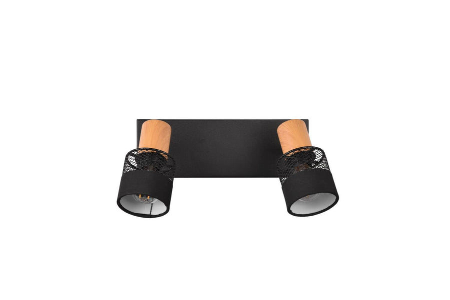 Spot Nandini 2 lumières noir mat