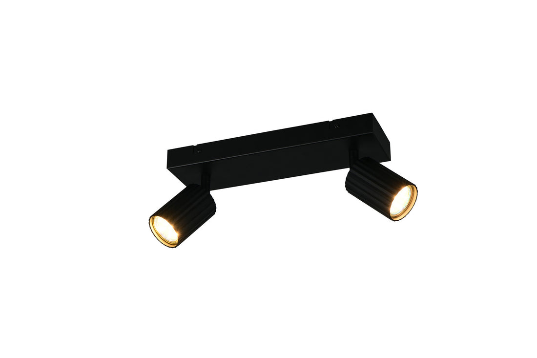 Spot Soka 2 lumières noir mat