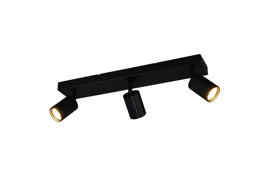Spot Soka 3 lumières noir mat