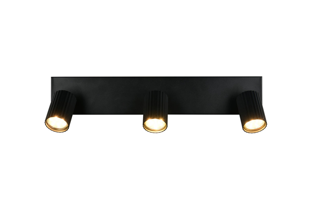 Spot Soka 3 lumières noir mat