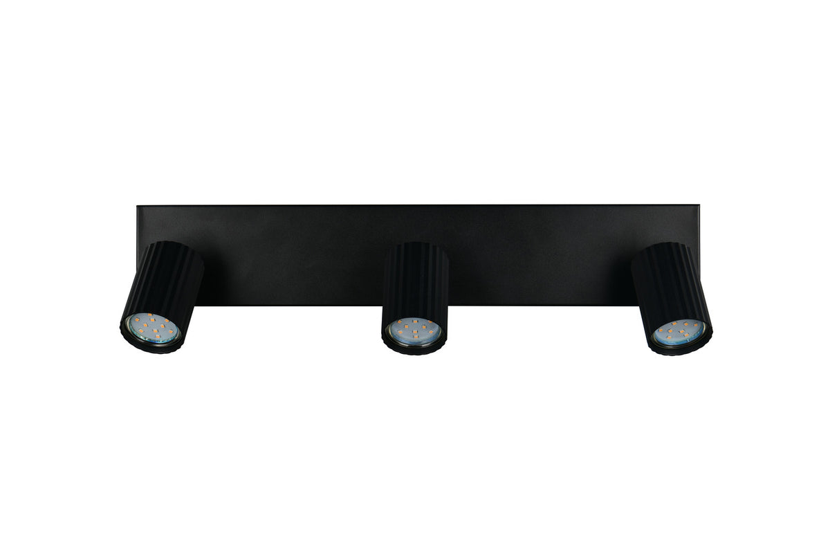 Spot Soka 3 lumières noir mat