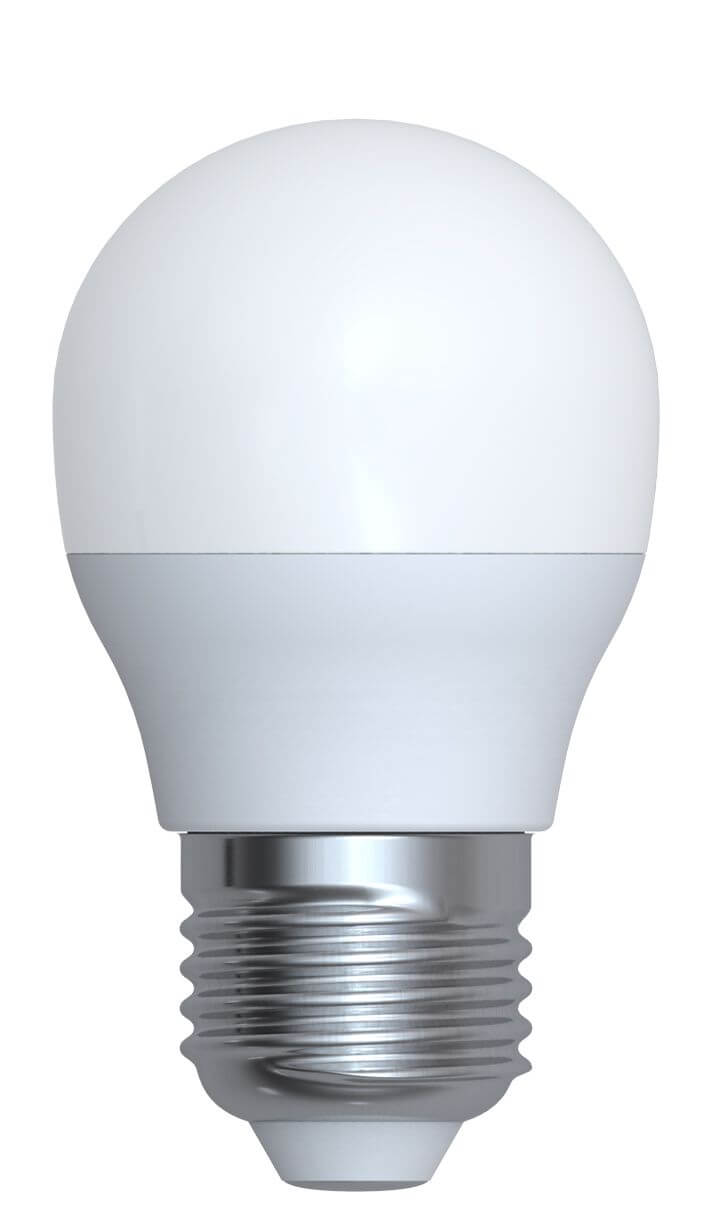 Ampoule LED E27 sphérique blanche, 4 W | Trio