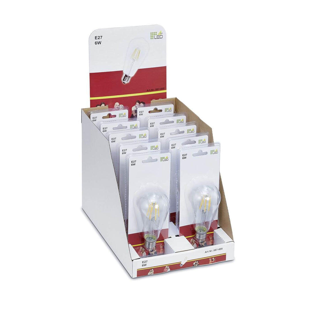 Ampoule LED E27 standard transparente, 7 W | Trio