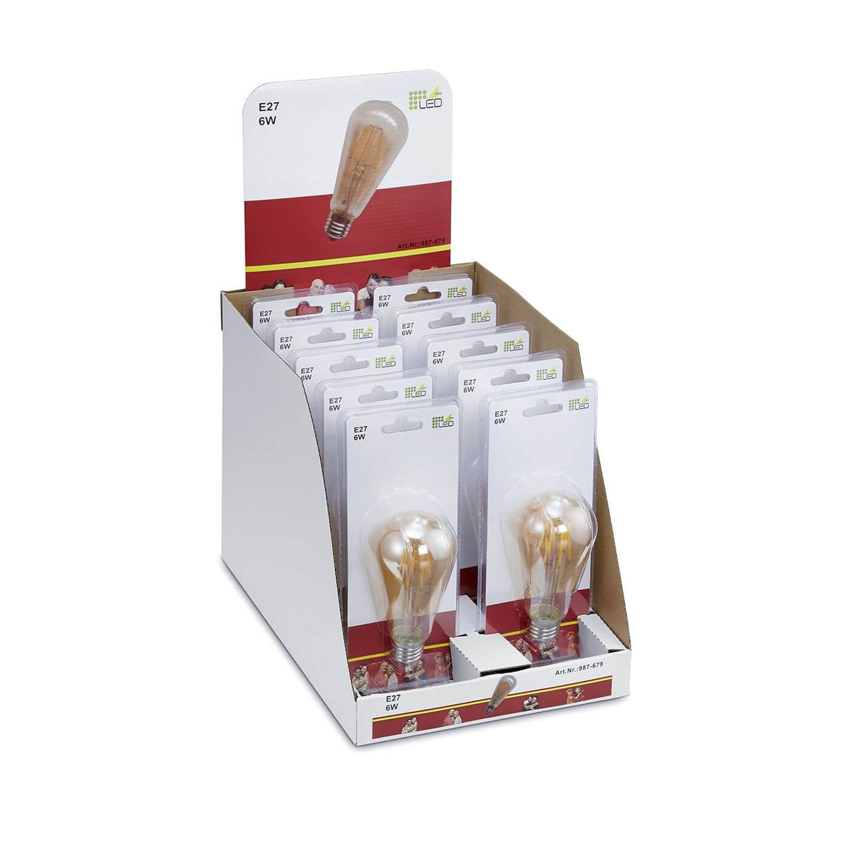 Ampoule LED E27 standard ambrée, 6 W | Trio
