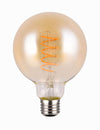 Ampoule LED E27 globe ambrée, 7 W | Trio