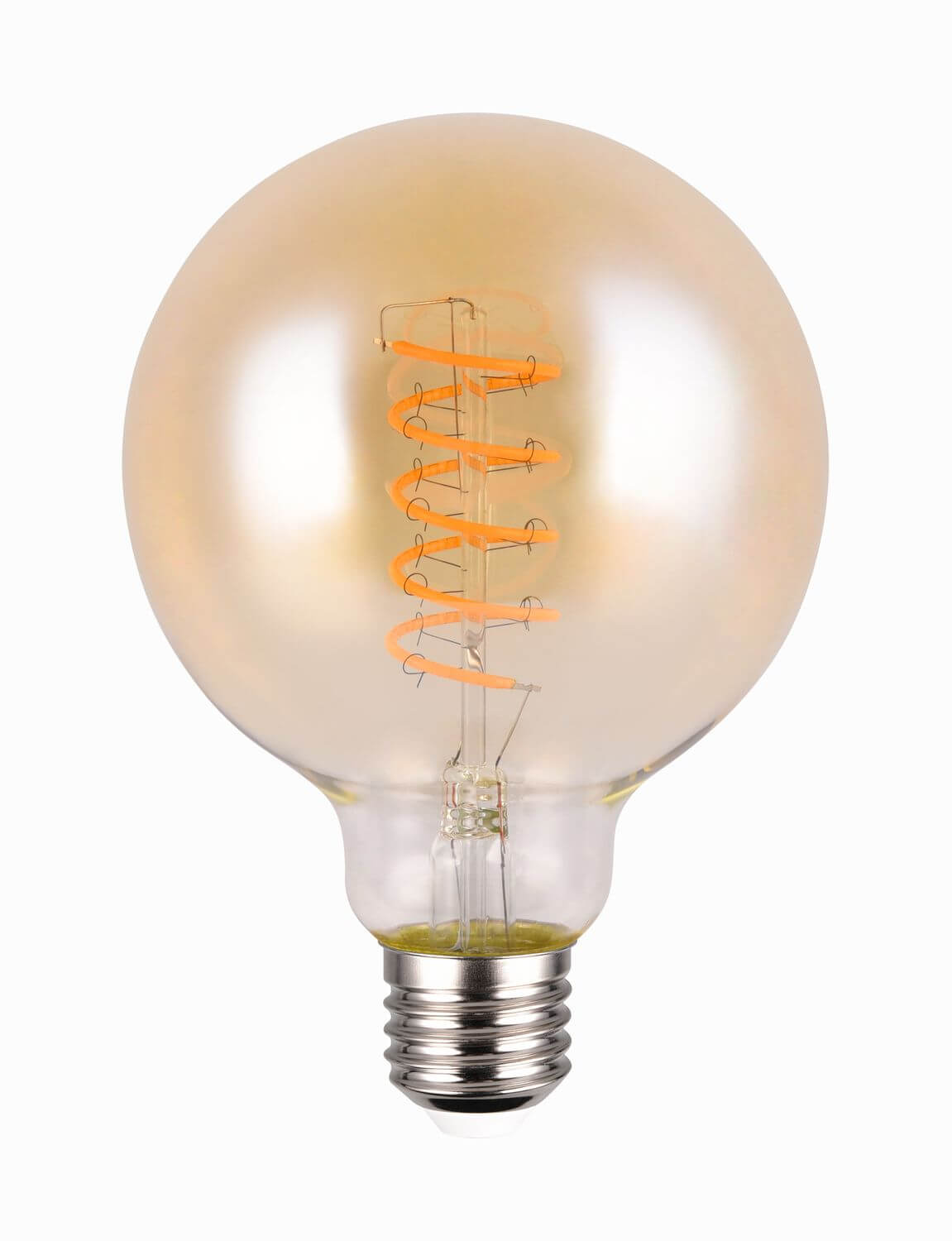 Ampoule LED E27 globe ambrée, 7 W | Trio