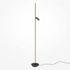 Thin black floor lamp