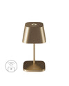 Lampe extérieure Neapel RC dorée, L 20 cm