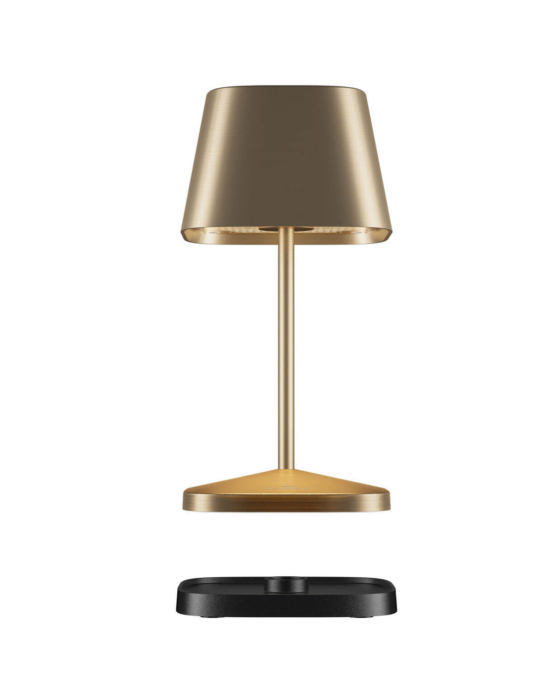 Lampe extérieure Neapel RC dorée, L 20 cm