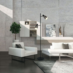Industrial living room floor lamp