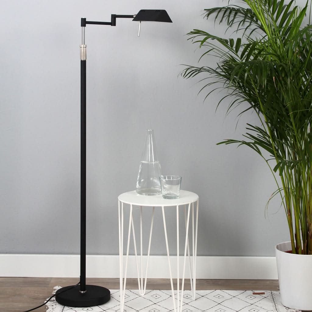 Lampe de sol Karl 5895ZW Noir | Designix - - https://designix.fr