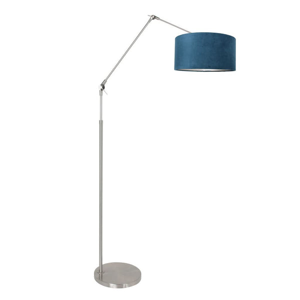 Blue Velvet Floor Lamp