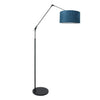 Chic Blue Velvet Floor Lamp