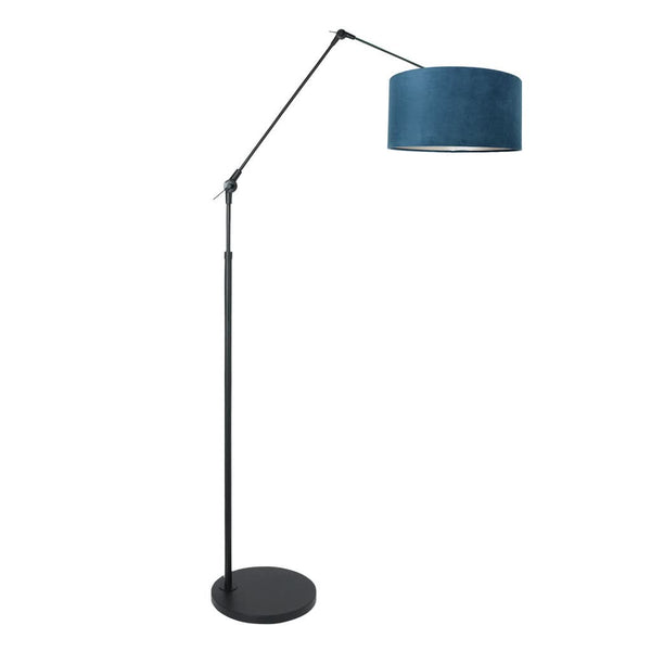 Chic Blue Velvet Floor Lamp