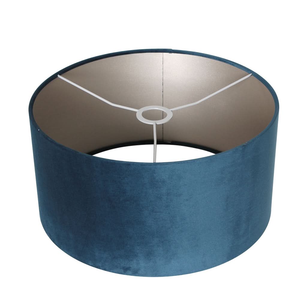 Lampe sur pied Prestige Chic 7395ZW+K1068ZS Noir-Velours Bleu | Designix - - https://designix.fr