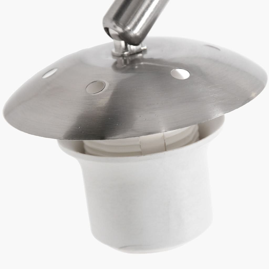 Lampe de sol Sparkled Light 7268ST+K1066RS en acier et lin gris. | Designix - - https://designix.fr