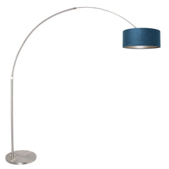 Blue Velvet Arched Lamp