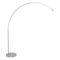 Brushed Steel Arched Lamp
