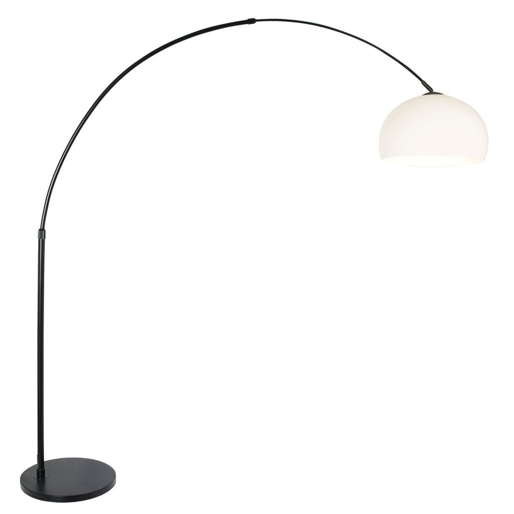 Black and White Arched Floor Lamp