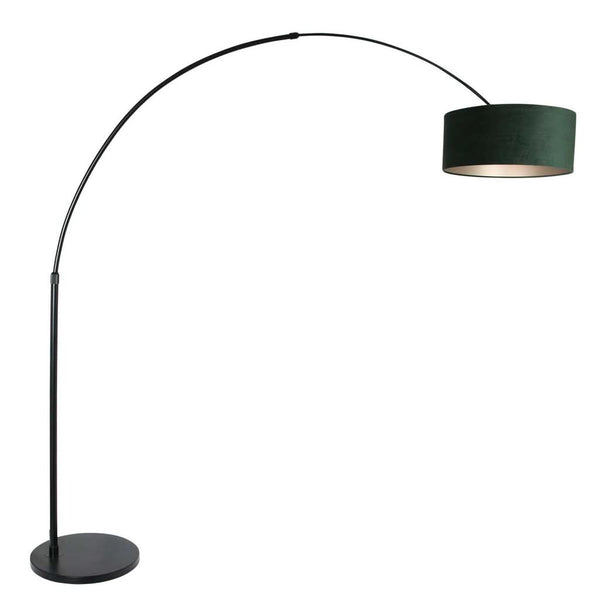 Black Velvet Green Lamp
