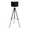 Black tubular floor lamp | Néro