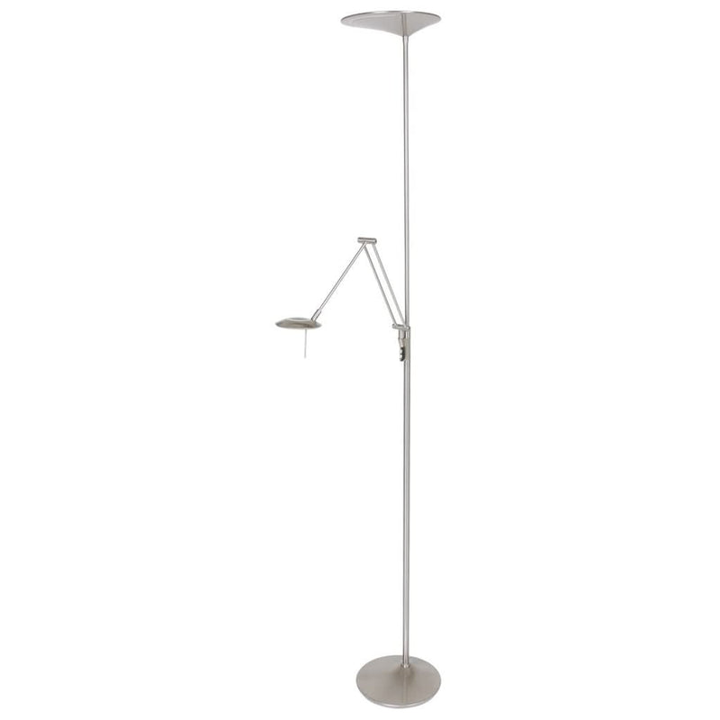 Zodiac 2107ST Steel Floor Lamp